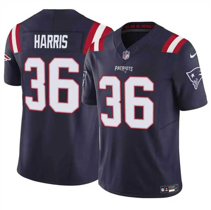 Men & Women & Youth New England Patriots #36 Kevin Harris Navy 2023 F.U.S.E. Vapor Limited Stitched Jersey->minnesota vikings->NFL Jersey
